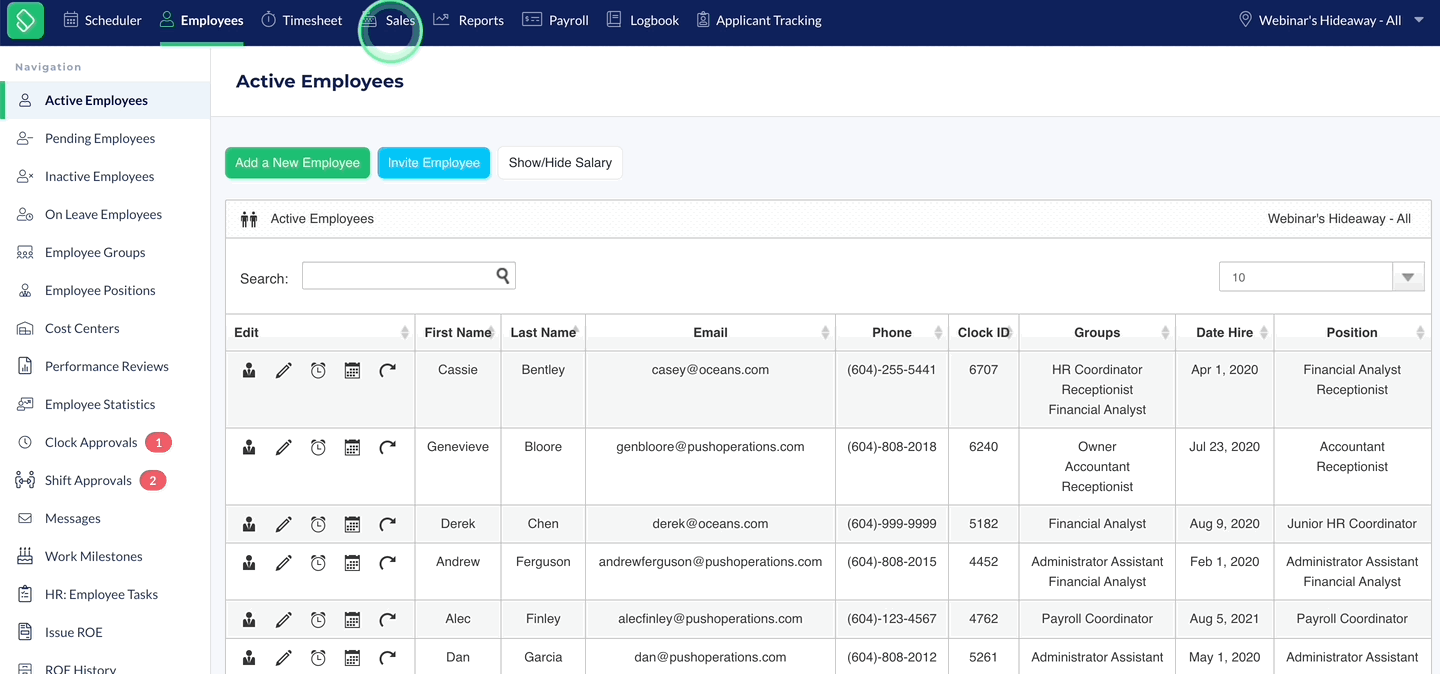 Filter Sales tab by RVC, Positions, Departments.gif