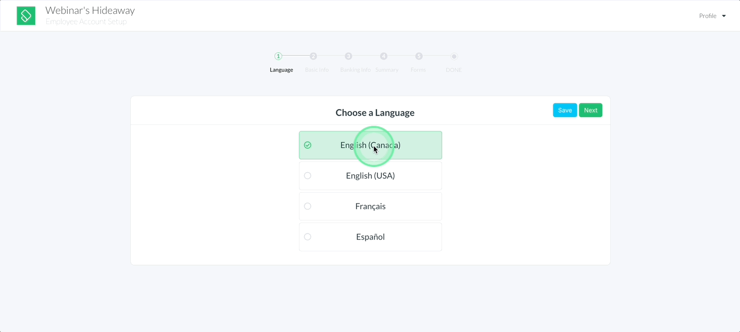 Spanish Option Digital Onboarding.gif