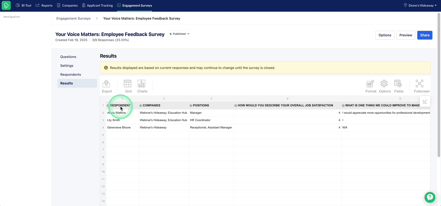 Filter Results - Engagement Surveys.gif