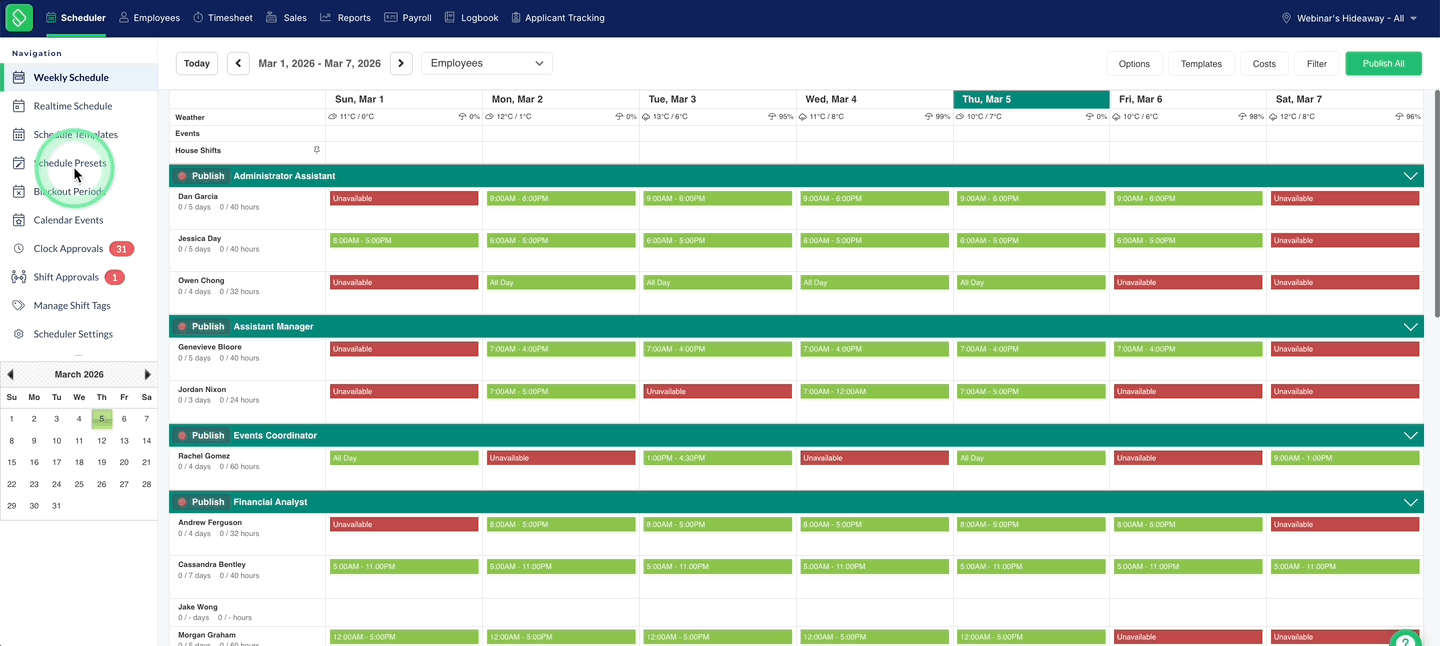 Bulk Delete Schedule Presets.gif