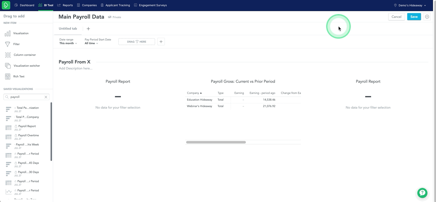 Saving a Custom Dashboard and finding under the Private Section.gif
