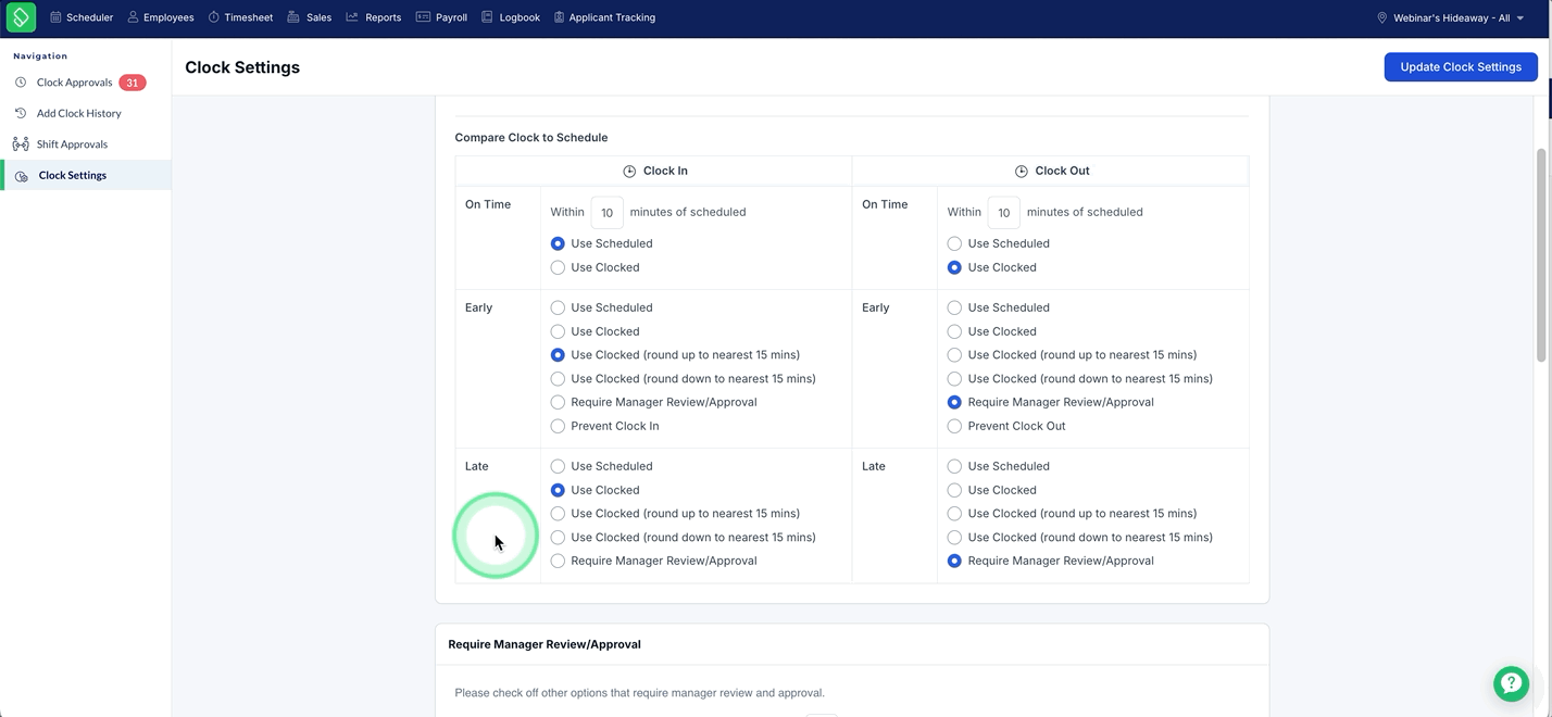 Compare Clock to Schedule - Late.gif