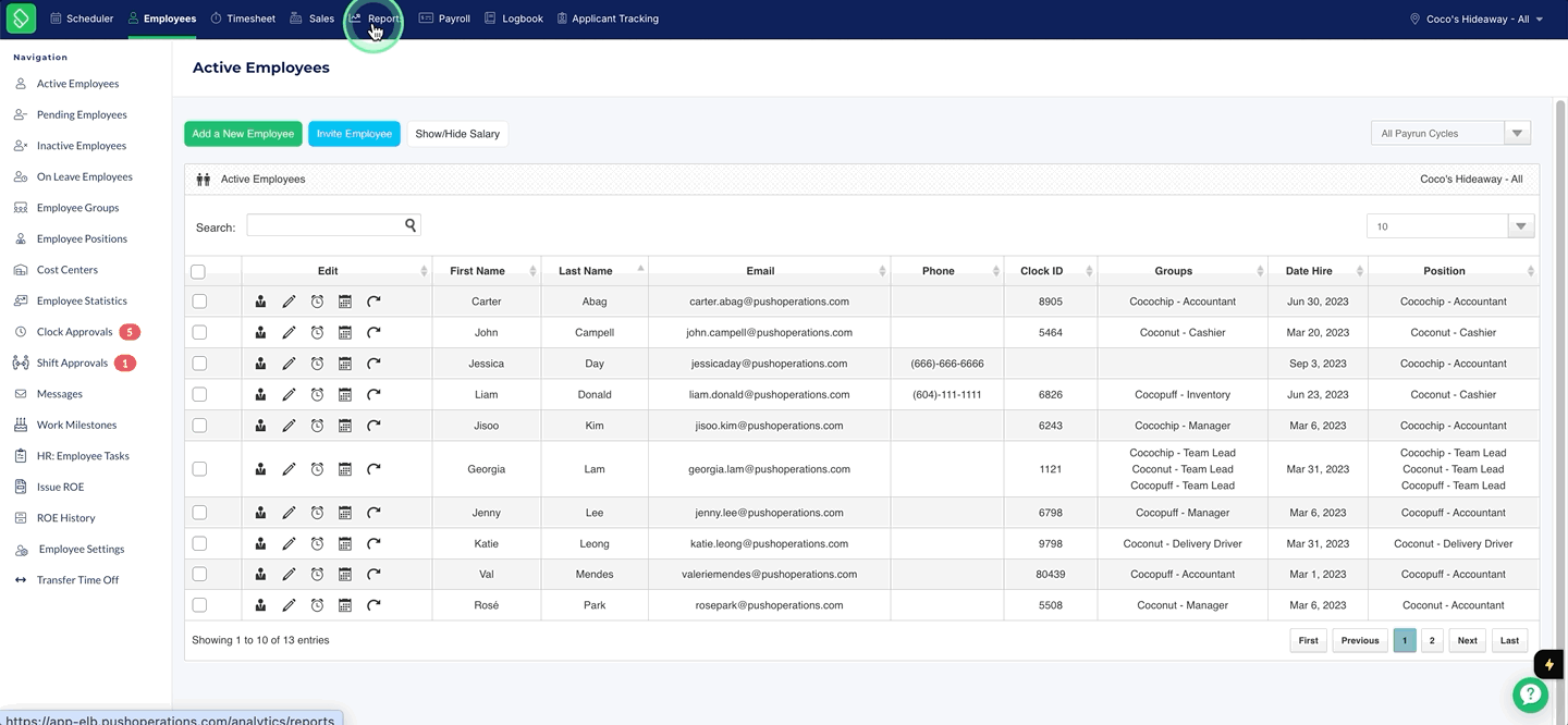 Employee Information Report - Home Payroll Location Filter.gif