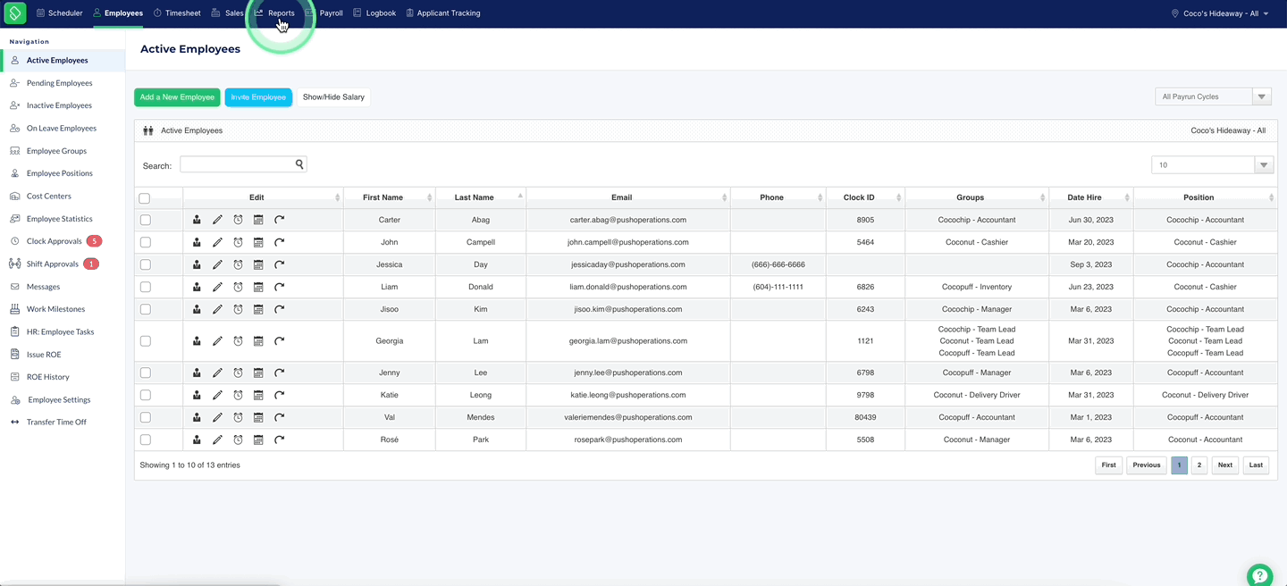 New Filter for Multi Payrun in Cost Center Report.gif
