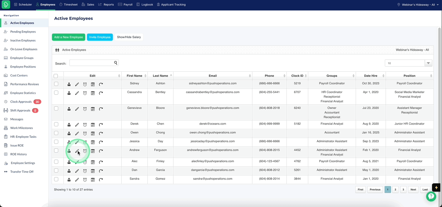 Assigning Admin to Employee Profile for Direct Reports.gif